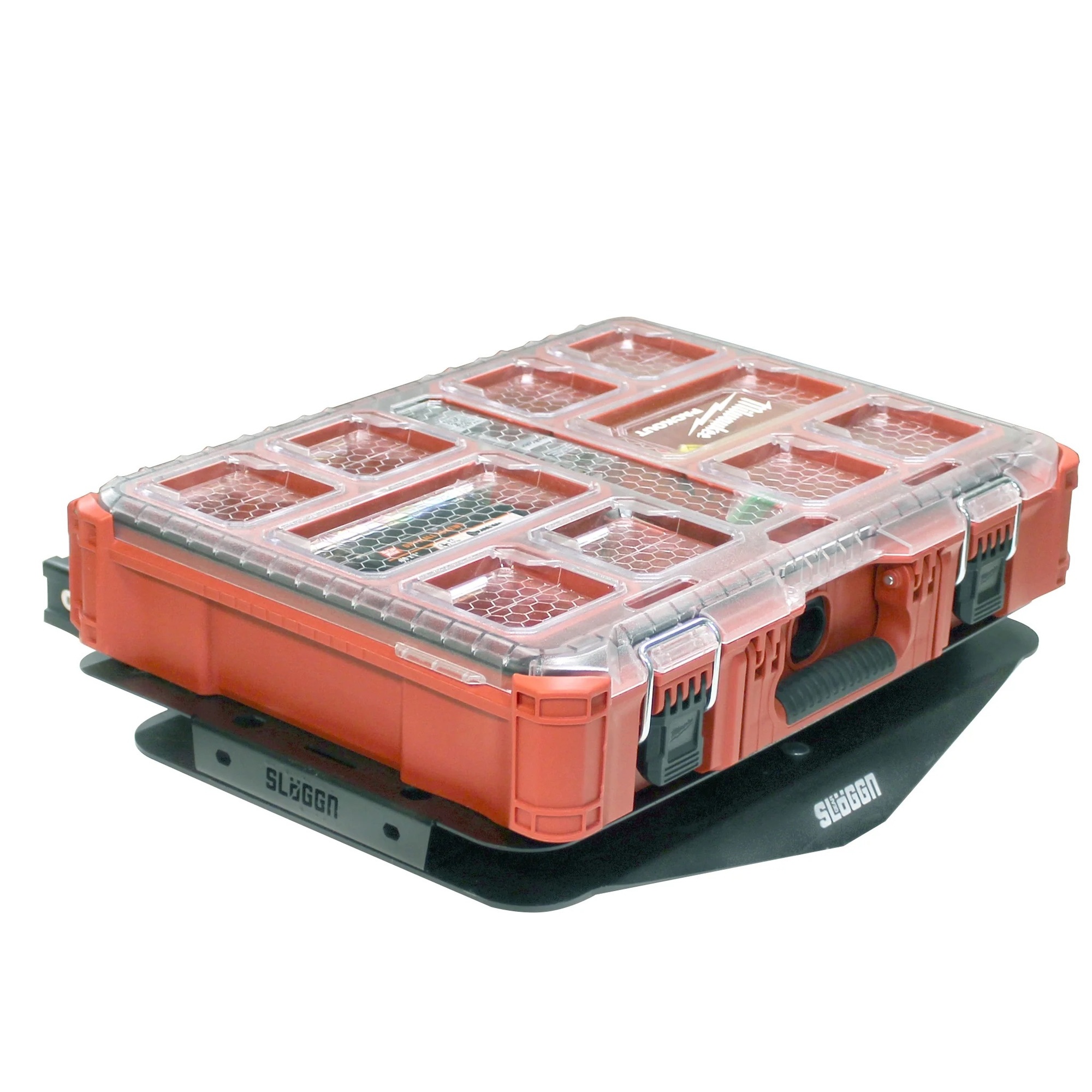 Sloggn Gear Company, Hitch Mount Milwaukee Packout Carrier, Capacity 300 lb, Receiver Size 2 in, Material Carbon Steel, Model# 20819